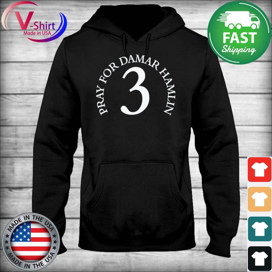 Damar hamlin love for 3 pray for damar hamlin shirt, hoodie, sweater, long  sleeve and tank top