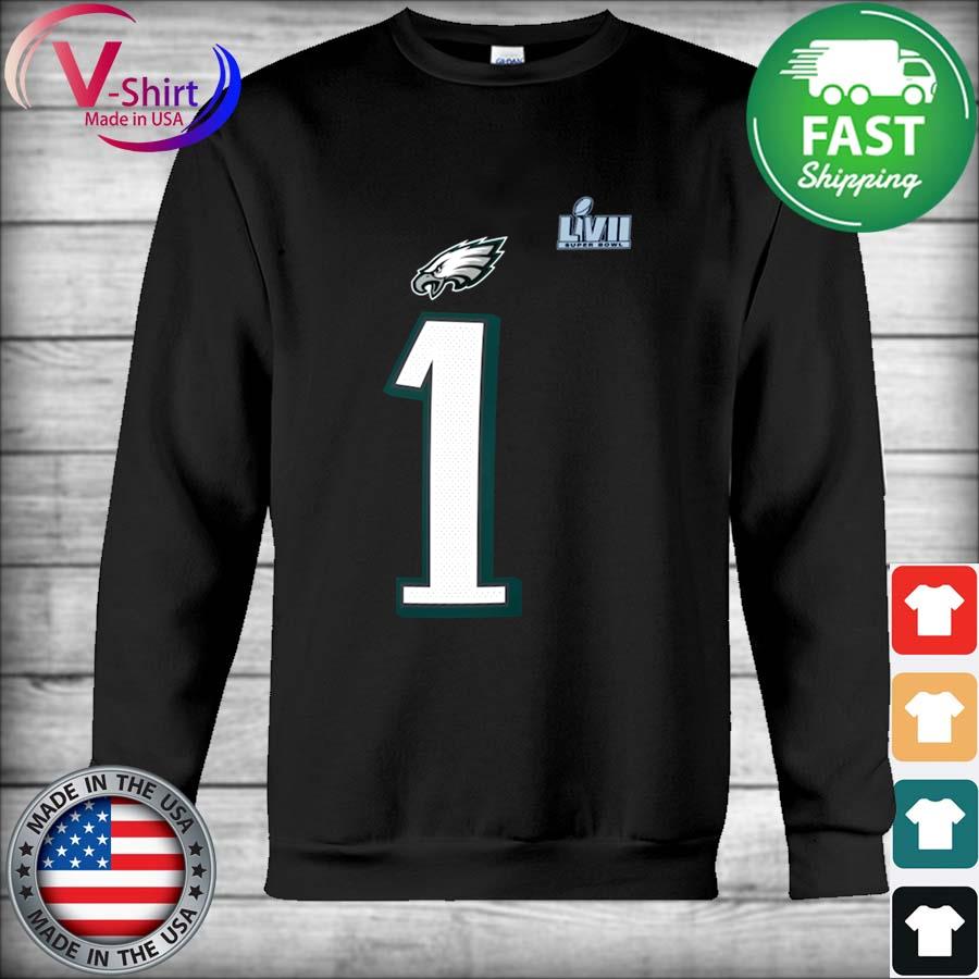 Philadelphia Eagles Jalen Hurts Nike Black Super Bowl LVII 2023 shirt