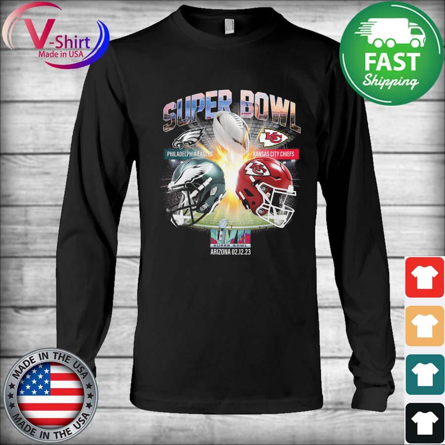 Official Philadelphia Eagles Vs Kansas City Chiefs 2023 LVII Super Bowl  shirt, hoodie, sweater, long sleeve and tank top