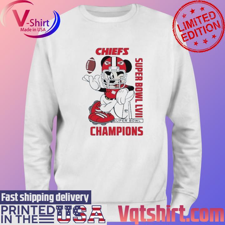 Awesome Disney Mickey mouse Kansas City Chiefs Super Bowl LVII Champions  shirt, hoodie, sweater, long sleeve and tank top