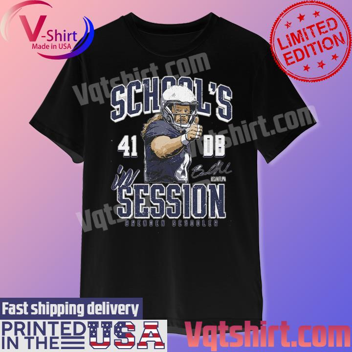 Brenden Schooler New England Patriots School's in session shirt