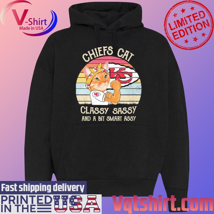 Kansas City Chiefs Cat Classy Sassy And A Bit Smart Assy Vintage