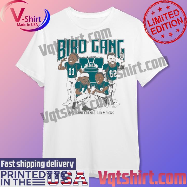 Hurts, Smith, Brown & Kelce Bird Gang 2022 Conference Champs Shirt