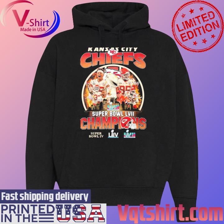 Kansas City Chiefs 3x Super Bowl Champions Iv-LIV-LVII shirt, hoodie,  sweater, long sleeve and tank top