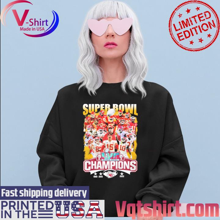 Official Kansas City Chiefs 3x Super Bowl Champions 1969 2019 2022 shirt,  hoodie, longsleeve, sweatshirt, v-neck tee