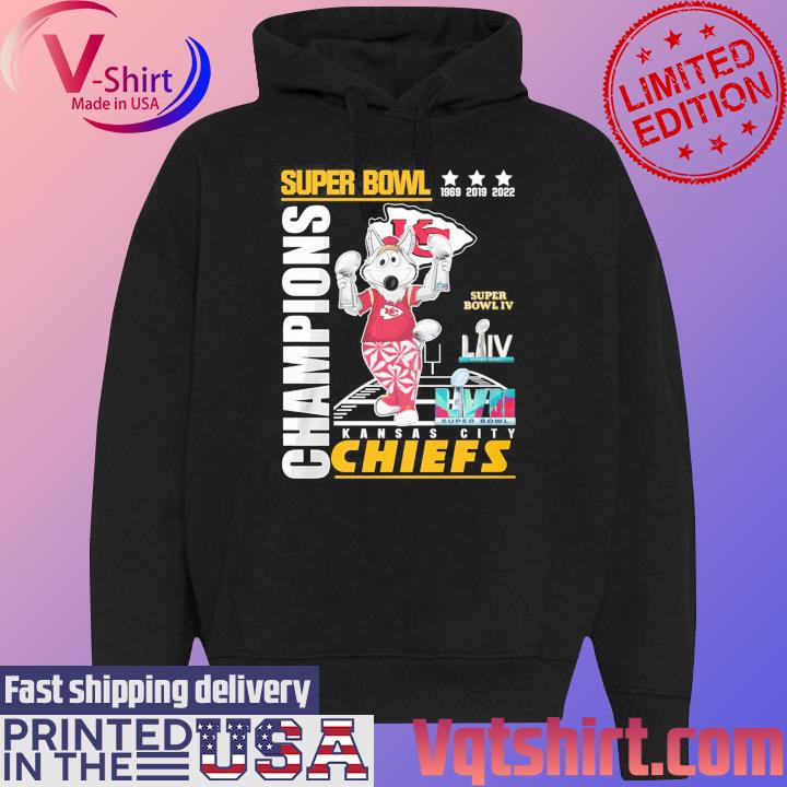 Kansas City Chiefs Super Bowl Champions 1969 And 2019 And 2022 T-Shirt,  hoodie, sweater, long sleeve and tank top