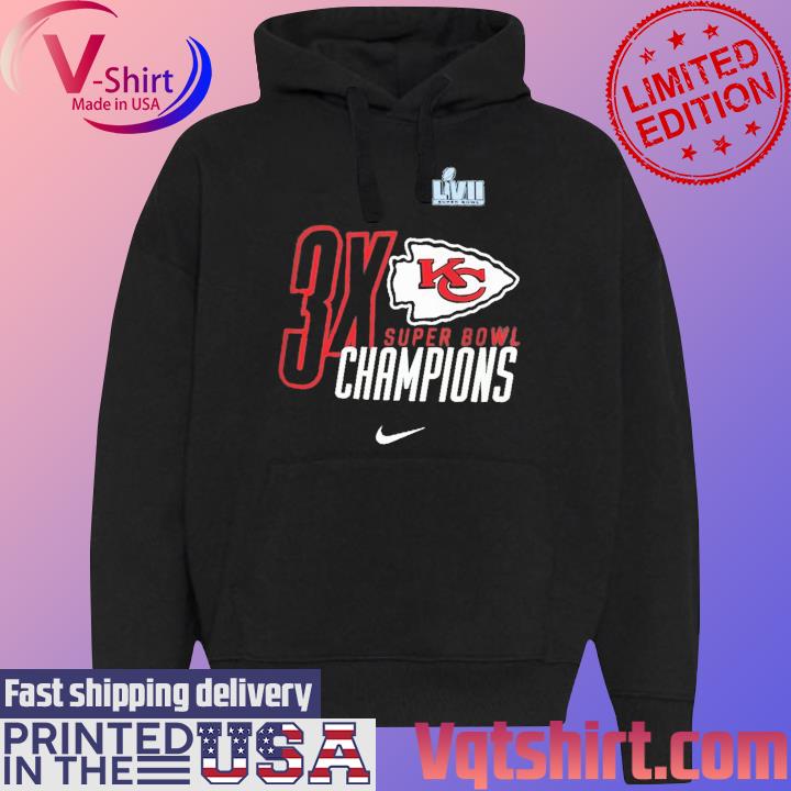 Kansas City Chiefs Nike 3x Super Bowl Champions Shirt, hoodie, sweater,  long sleeve and tank top