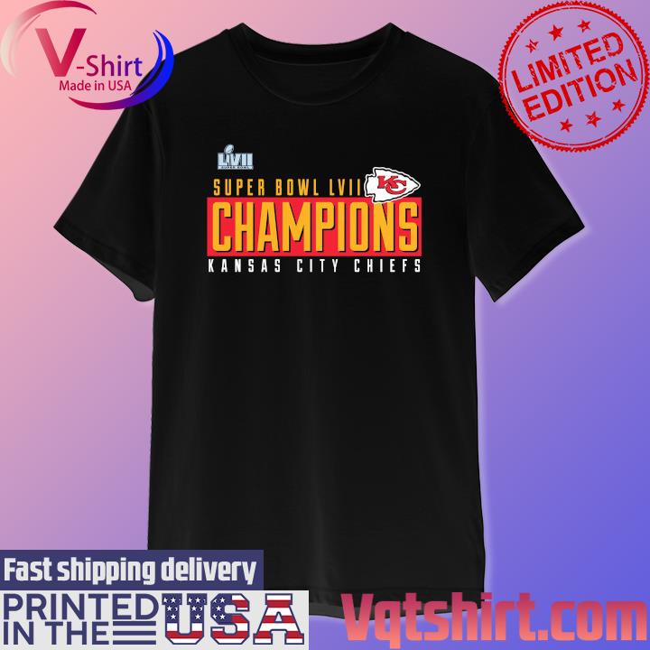 Official Kansas City Chiefs Super Bowl Lvii Champions Scoreboard Showcase  T-shirt Hoodie