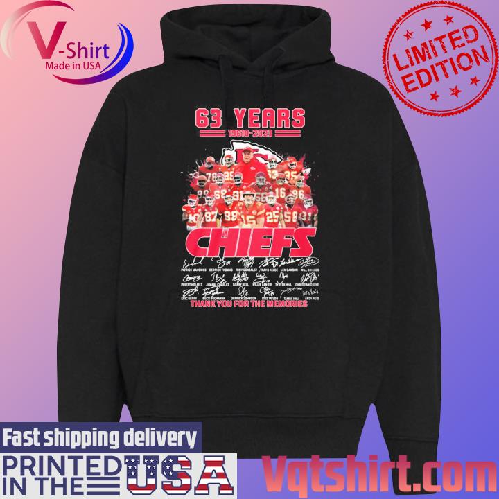 Kansas City Chiefs 65th Anniversary 1959-2023 Thank You For The Memories  Shirt, hoodie, sweater, long sleeve and tank top