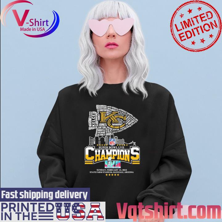 Kansas City Chiefs Super Bowl LVII 2023 Champions shirt, hoodie, sweater,  long sleeve and tank top