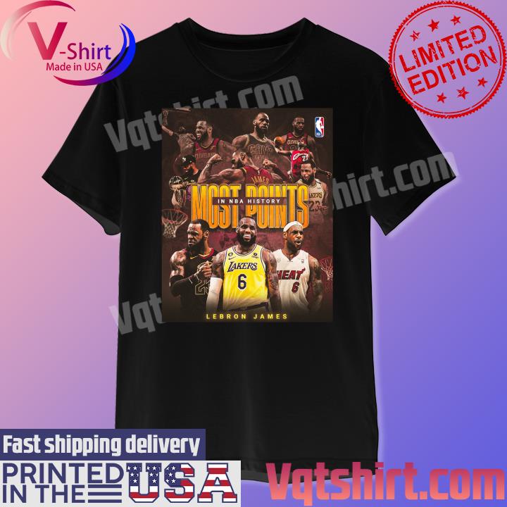 LeBron James Most Points In NBA History Scoring King Of Los Angeles Lakers shirt