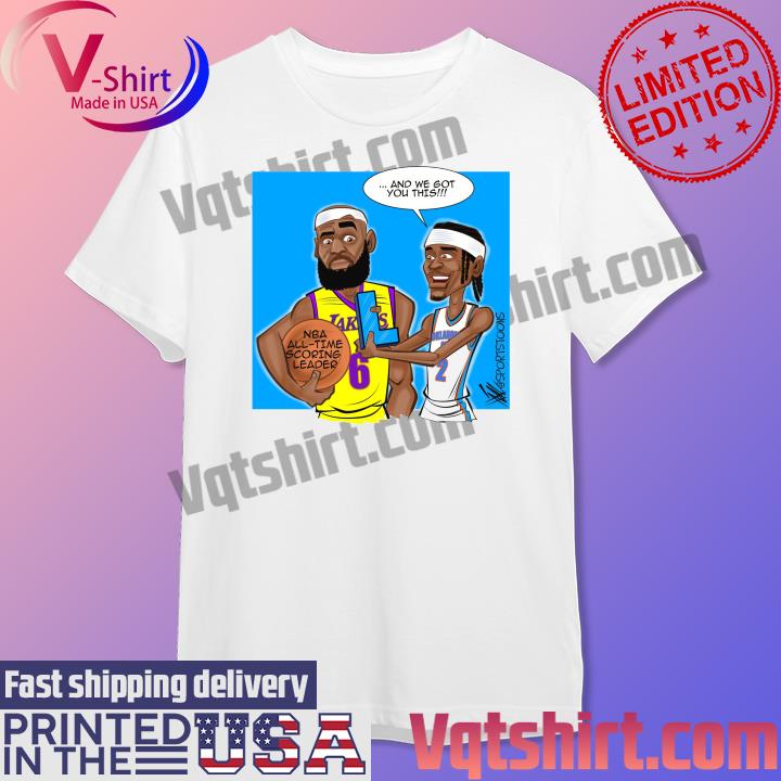 Lebron James NBA all-time scoring leader and we got You this shirt