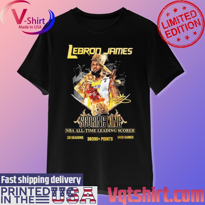 Lebron James King Los Angeles Lakers Signature 2023 T Shirt