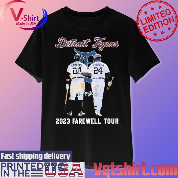 Miguel Cabrera Detroit Tigers 2023 Farewell Tour Signature Shirt, hoodie,  sweater and long sleeve