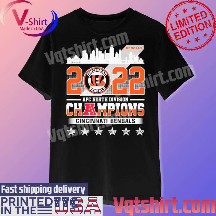 Cincinnati Bengals AFC North Division Champions shirt, hoodie, sweater,  long sleeve and tank top