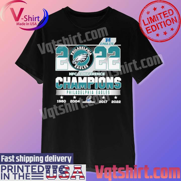 Official 2022 NFC Conference Champions Philadelphia Eagles 1980-2022 shirt