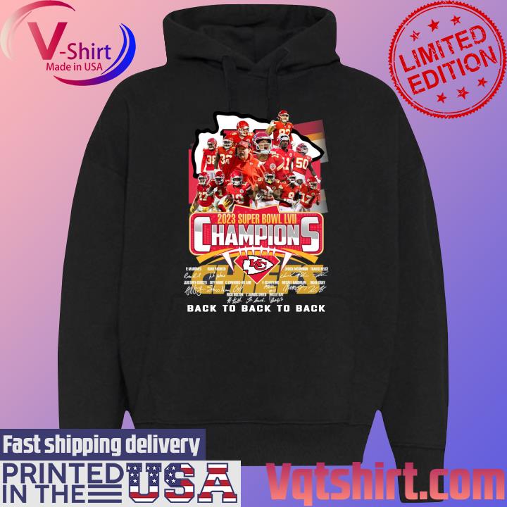 Nice kansas City Chiefs Super Bowl Champions LVII signatures 2023 shirt,  hoodie, sweater, long sleeve and tank top