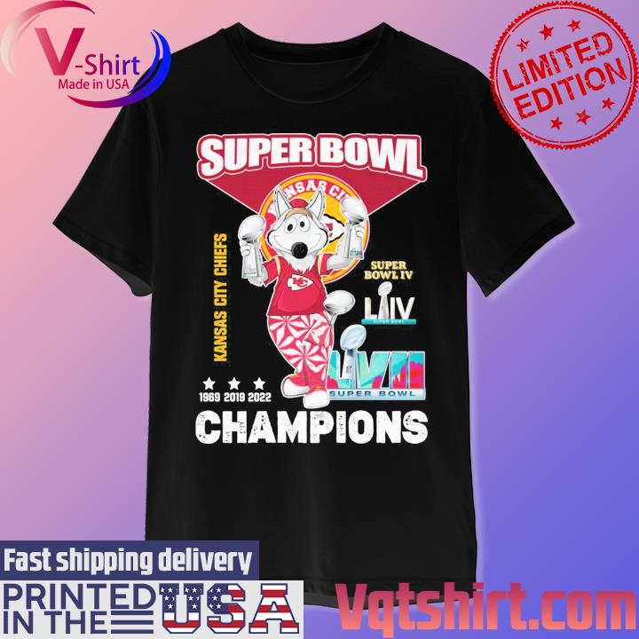 Official Kansas City Chiefs 3x Super Bowl Champions 1969 2019 2022