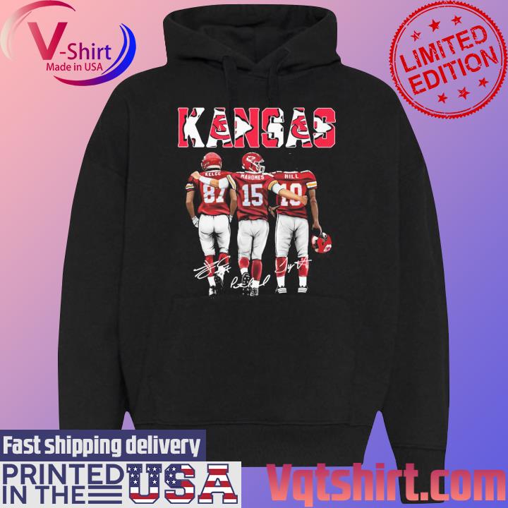 Kansas City Chiefs Kelce Mahomes Hill signatures shirt, hoodie, sweater,  long sleeve and tank top