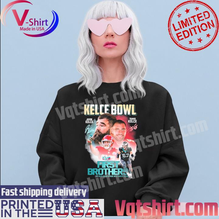 Kelce Brothers in a Super Bowl Travis Kelce Vs Jason Kelce shirt, hoodie,  sweater, long sleeve and tank top