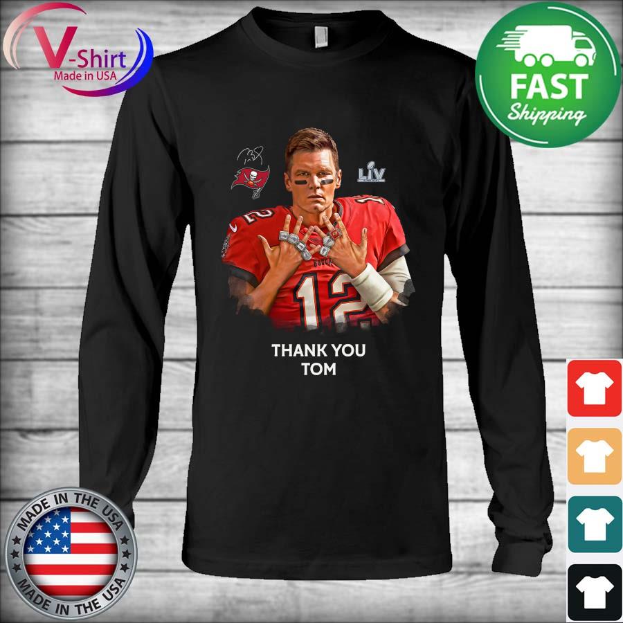 Tampa Bay Buccaneers Thank You 12 Tom Brady 2023 Shirt, hoodie, sweater,  long sleeve and tank top