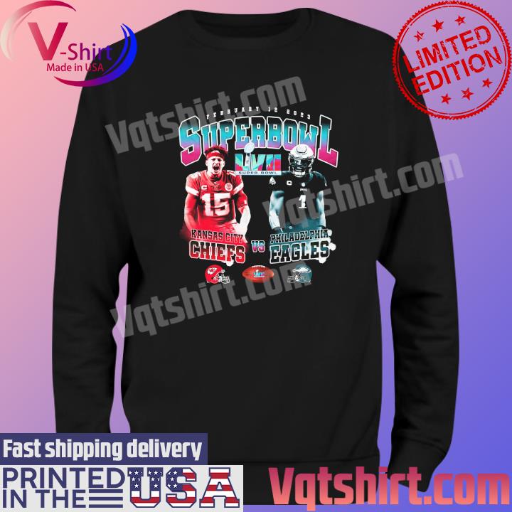 Official chiefs vs eagles super bowl 2023 matchup T-shirt, hoodie, sweater,  long sleeve and tank top