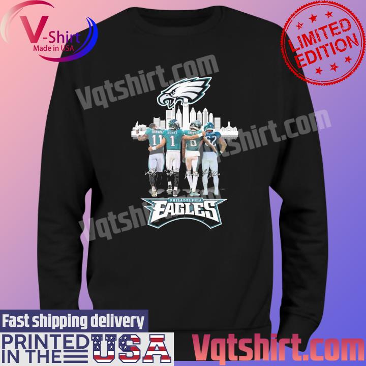 Philadelphia Eagles A J Brown Jason Kelce Jalen Hurts And DeVonta Smith  shirt, hoodie, sweater, long sleeve and tank top