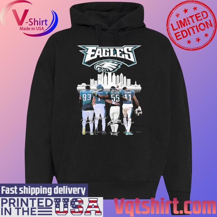 Phillies Eagles City Brandon Graham A.J Brown Milton Williams signatures  shirt, hoodie, sweater, long sleeve and tank top