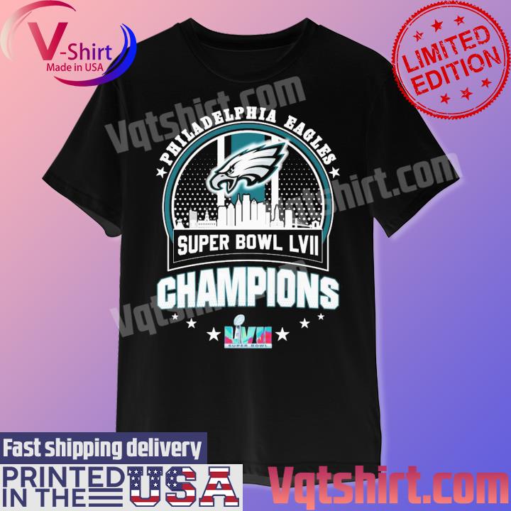 Philadelphia Eagles Skyline Super Bowl LVI Champions shirt, hoodie,  sweater, long sleeve and tank top