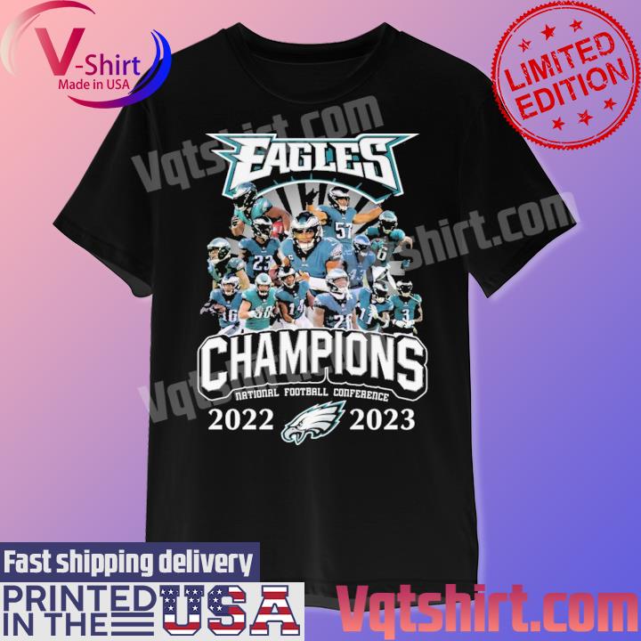 Philadelphia Eagles team Football 2022-2023 National Football Conference Champions shirt