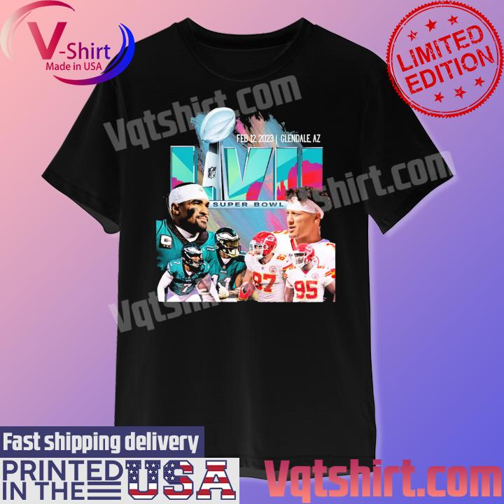 Philadelphia eagles super bowl lvii custom name & number 2023 shirt,  hoodie, sweater, long sleeve and tank top