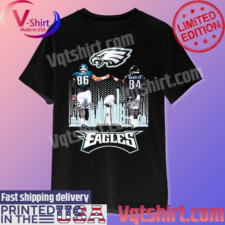 Official Philadelphia eagles super bowl lvii custom name & number 2023 shirt,  hoodie, sweater, long sleeve and tank top