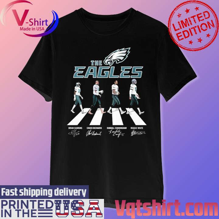 Eagles Walking Abbey Road Signatures Football Shirt Nick 