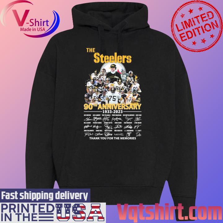 Pittsburgh Steelers 90th Anniversary 1933 - 2023 Thank You For The