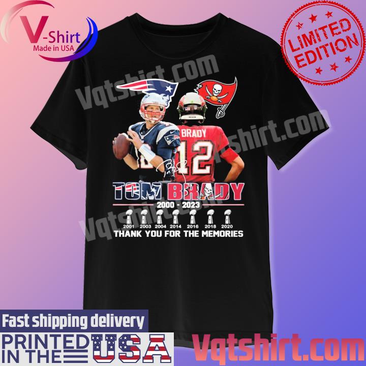 Tom Brady signature thank you for the memories shirt, hoodie, tank