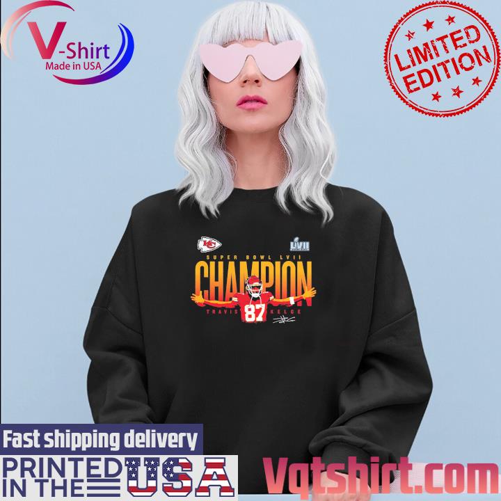 2023 Travis Kelce Kansas City Chiefs Super Bowl LVII Champions Winning  Plays Shirt, hoodie, sweater, long sleeve and tank top