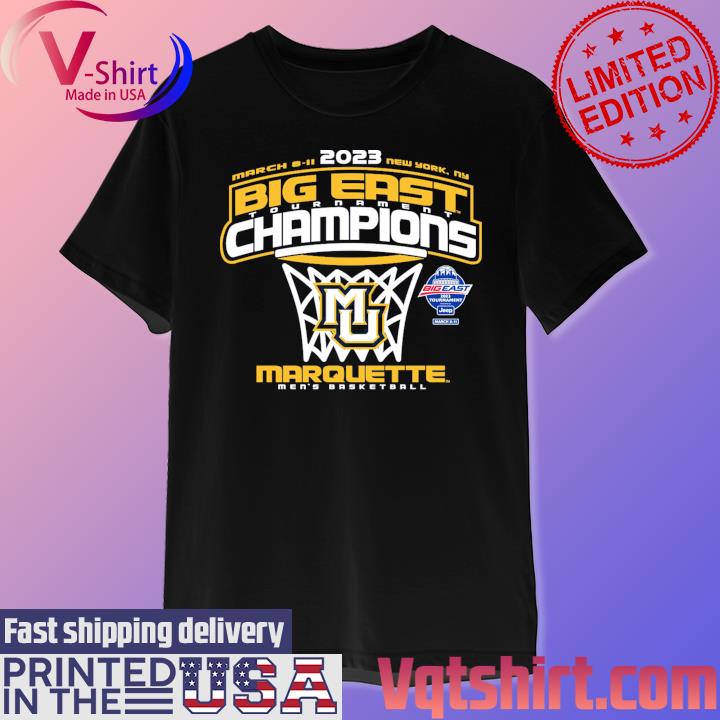 Official Marquette Golden Eagles 2023 Big East Men's Basketball Conference Tournament Champions Shirt