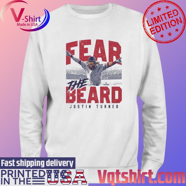 Justin Turner Boston Red Sox Fear The Beard signature shirt