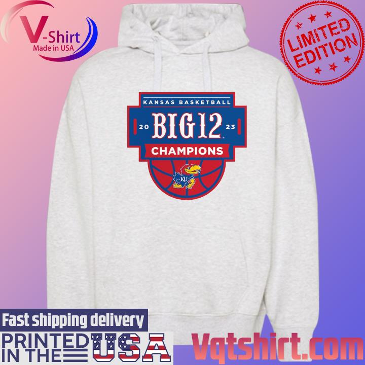 Kansas jayhawks 2023 big 12 men's basketball regular season champions shirt,  hoodie, sweater, long sleeve and tank top