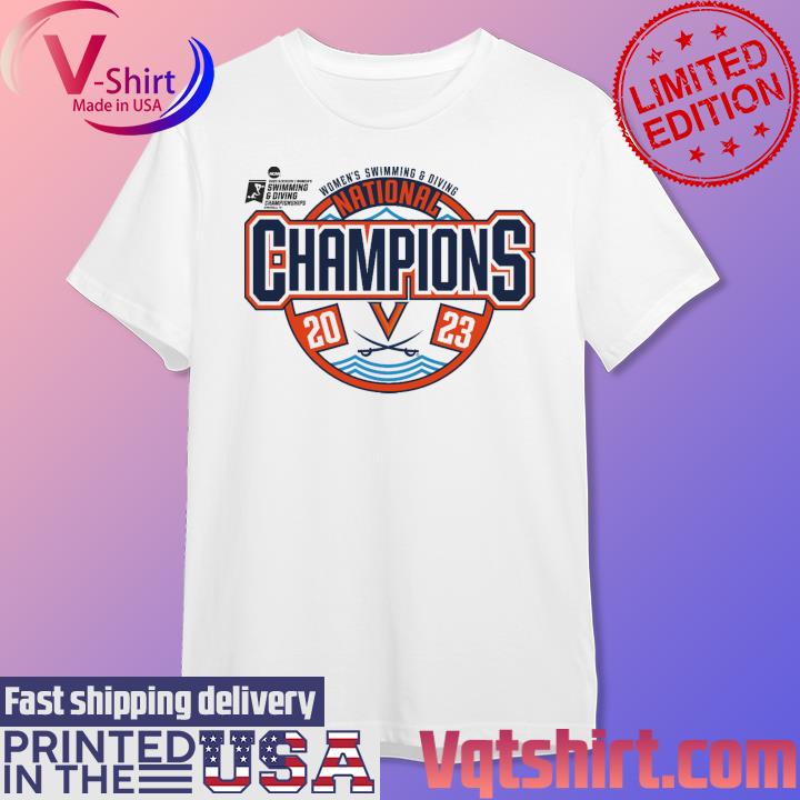 Official 2023 NCAA Women's Swimming & Diving National Champions Virginia Cavaliers T-Shirt