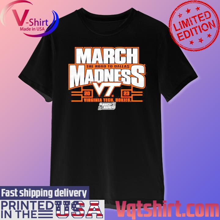 Official Virginia Tech Hokies 2023 NCAA Women's Basketball Tournament March Madness T-Shirt