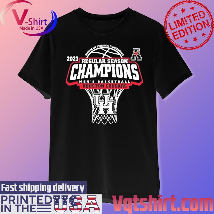 Men's Champion Red Houston Cougars Icon Logo Basketball Jersey T-Shirt Size: Large