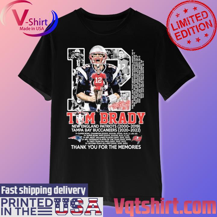 Thank you Tom Brady New England Patriots 2000 2019 Tampa Bay Buccaneers  2020 2022 shirt, hoodie, sweater, long sleeve and tank top