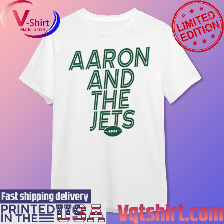 Officially Licensed NFL New York Jets Men's Aaron Rodgers Raglan Shirt