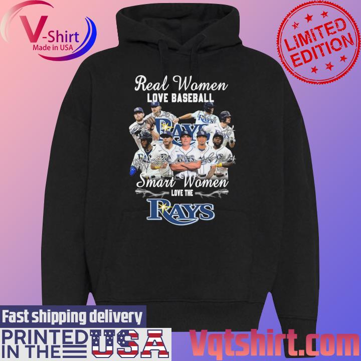 Real women love baseball smart women love the Devil Rays signatures shirt,  hoodie, sweater, long sleeve and tank top