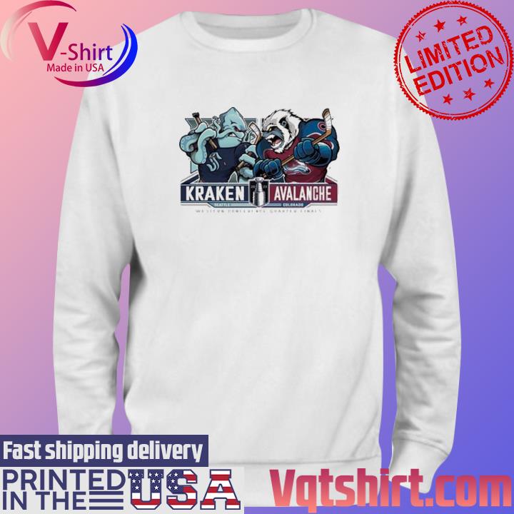 Seattle Kraken vs Colorado Avalanche Western Conference Quarterfinals 2023 Stanley  Cup Playoffs shirt, hoodie, sweater, long sleeve and tank top