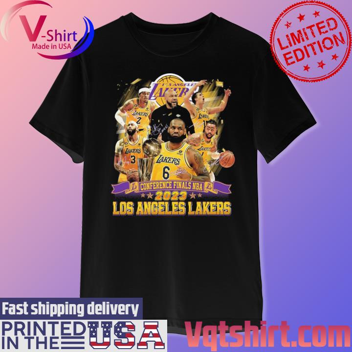 Los Angeles Lakers Conference Finals NBA Champions 2023 Signatures