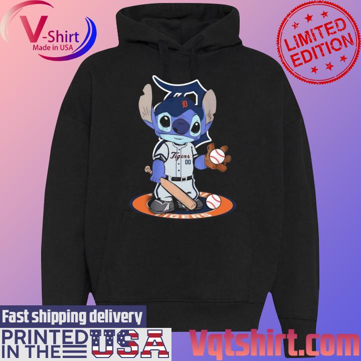 Baby Stitch Detroit Tigers Baseball Logo 2023 Shirt Hoodie Sweatshirt