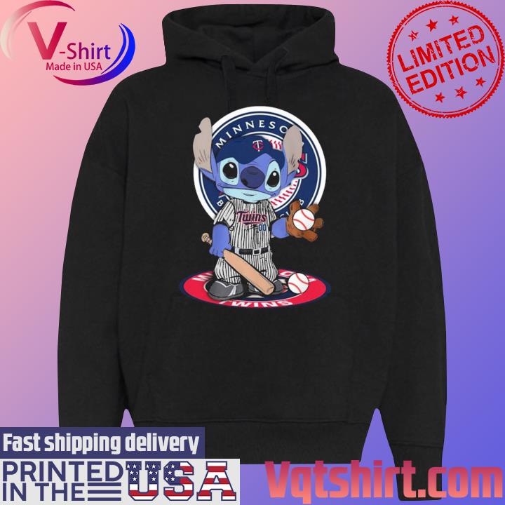 Baby Stitch Minnesota Twins Baseball Logo 2023 Shirt Hoodie Sweatshirt