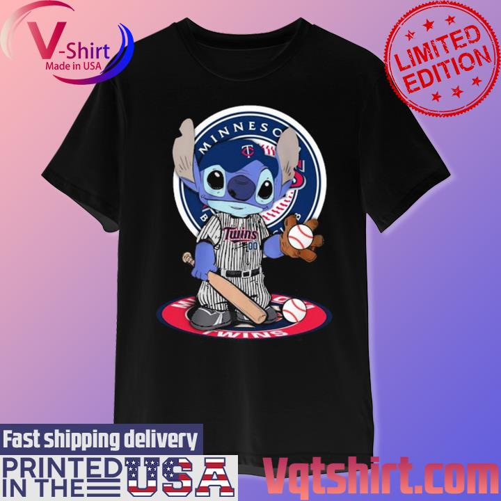 Baby Stitch Minnesota Twins Baseball Logo 2023 Shirt Hoodie Sweatshirt